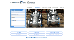 Desktop Screenshot of industrialvalvesuppliers.com